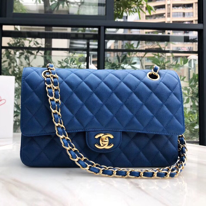 샤넬 클래식 미듐 25cm 캐비어