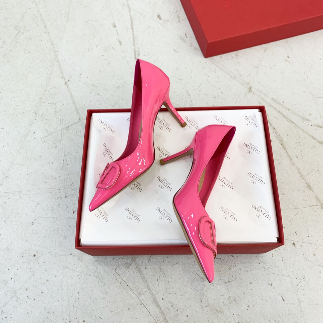 발렌티노 브이로고 펌프스 8cm