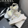 샤넬 웨지 트위드 9cm