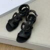 디올 CD 로고 가죽 샌들 4.5cm