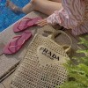 프라다 라피아 토트 백