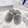 디올 쉐무아 시어링 코튼 뮬
