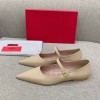 발렌티노 TIPTOE 페이턴트 가죽 발레 플랫