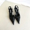 베르사체 레이스 핀 포인트 슬링백 4.5cm