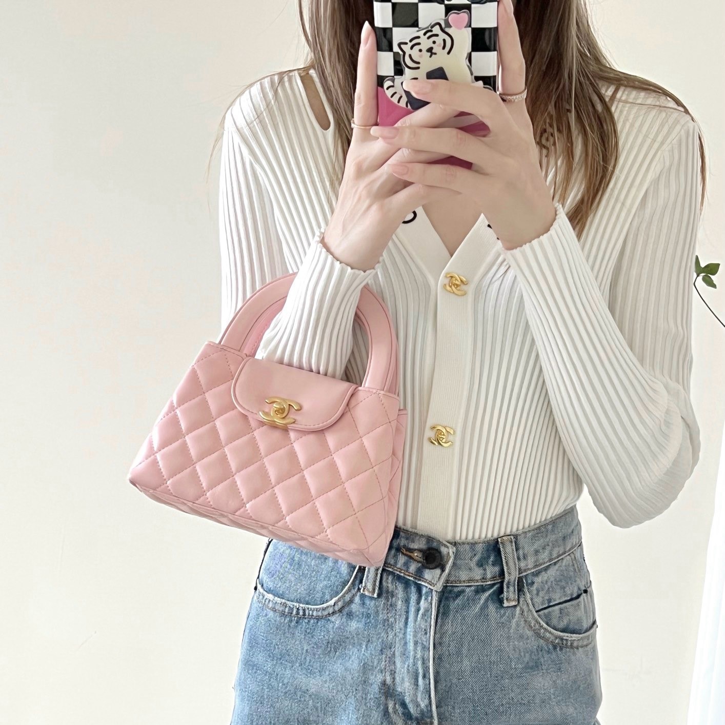 샤넬 켈리백 레더