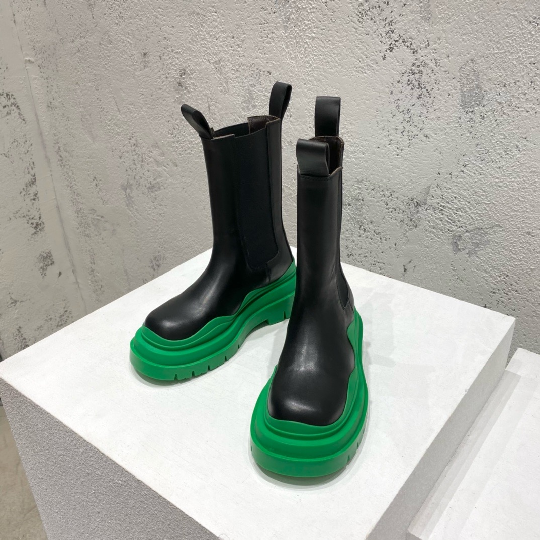 보테가베네타 타이어 첼시 부츠