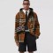 버버리 Check Technical Wool Oversized Duffle 코트