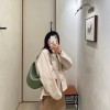 로에베 자카드 스트랩 루나백