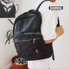 크롬하츠 leather cemetery cross backpack