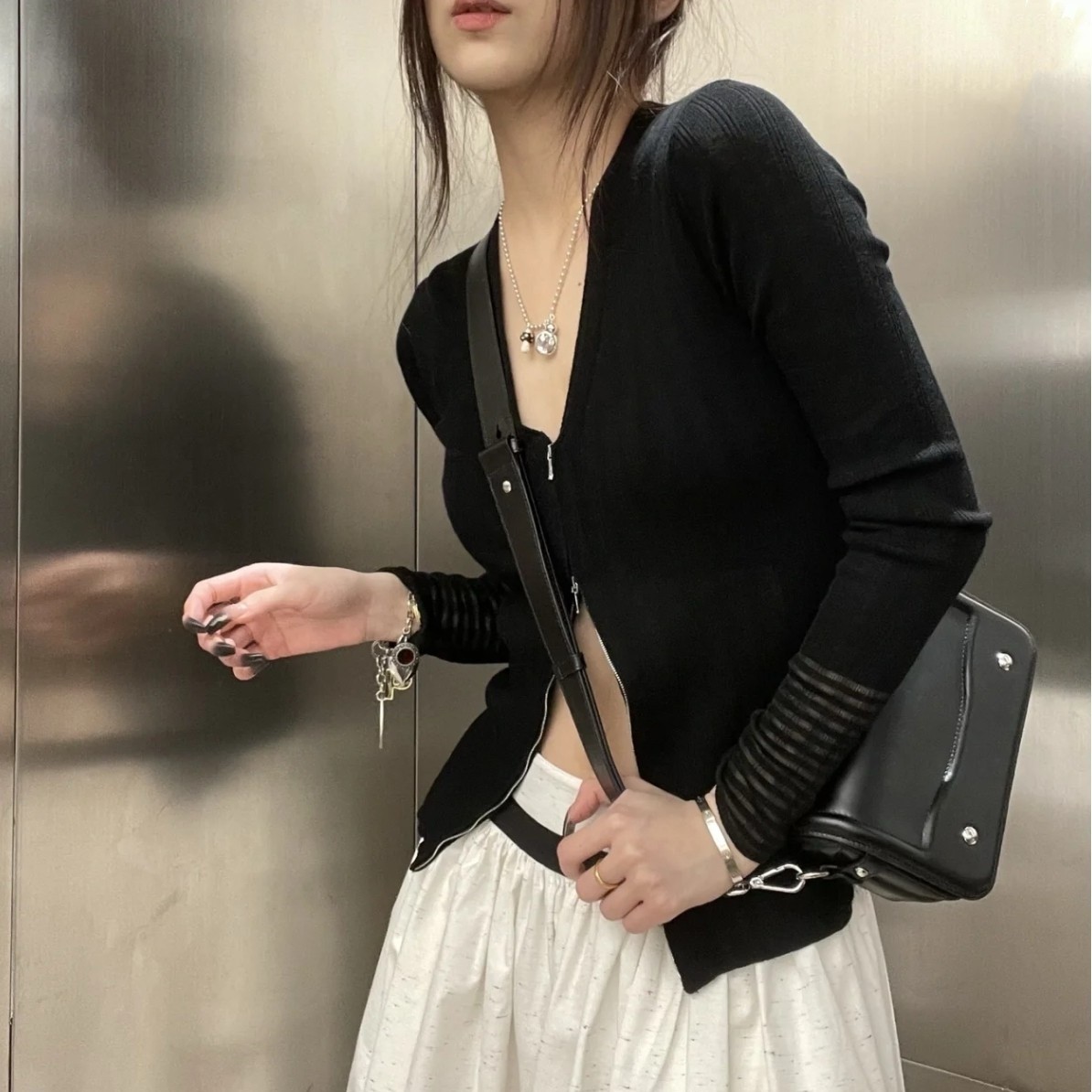 르메르 란셀 미니 사첼 글로시 레더