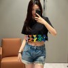로에베 Cropped T-shirt in cotton