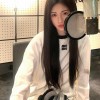 미우미우 롱 슬리브 코튼 저지 티셔츠