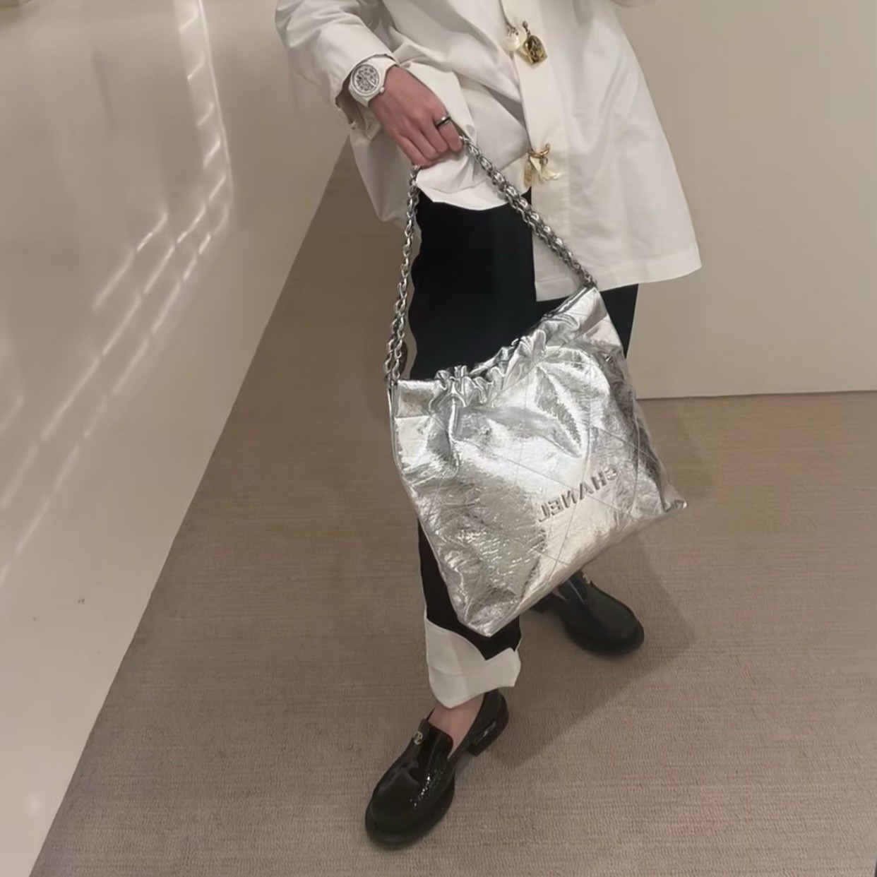 샤넬 22 백 37cm