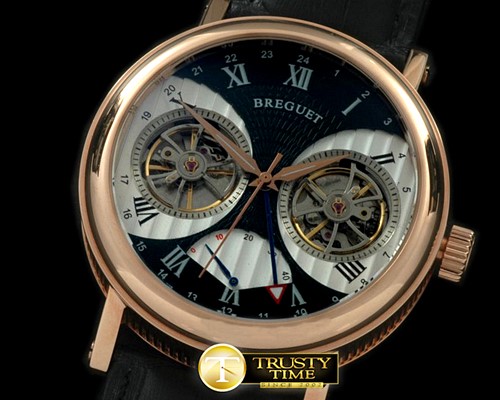 브레게 Power Reserve/GMT Duo Tourbillon RG/LE Black Asian 281 -BRE048B