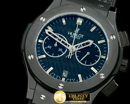 위블로 Classic Fusion Chrono PVD/LE Black CF Jap Qtz -HUB0285F