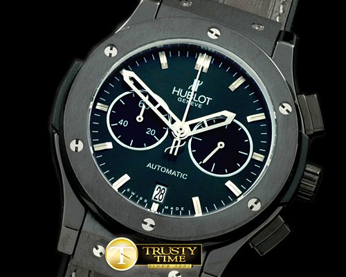 위블로 Classic Fusion Chrono PVD/LE Black Jap Qtz -HUB0285I