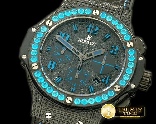 위블로 Big Bang Black Fluo Blue PVD/LE A7750 -HUB0295C