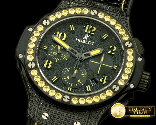위블로 Big Bang Black Fluo Yellow PVD/LE A7750 -HUB0295F