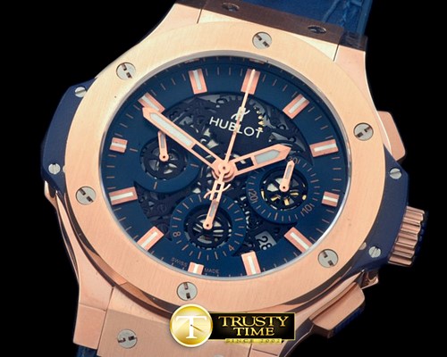 위블로 Aero Bang RG/RU Blue Skeleton A7750 -HUB0300A