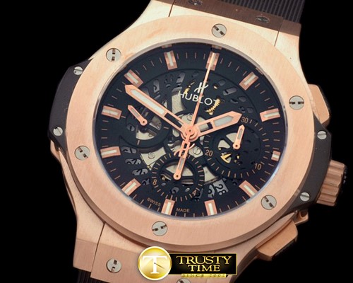 위블로 Aero Bang RG/RU Black Skeleton A7750 -HUB0300B