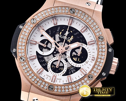 위블로 Aero Big Bang Diams RG/RU Skeletonal A7750 Mod -HUB0344A