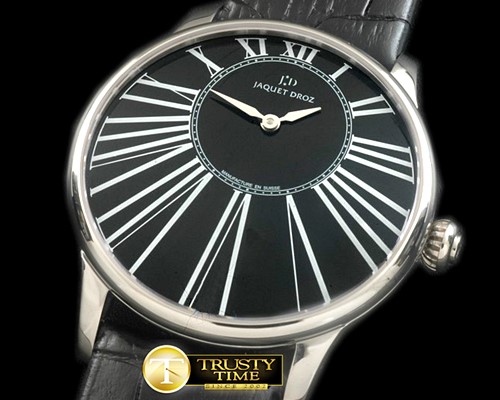 자케 드로 Petite Heure Minute SS/LE Black ST 8003 -JD004B