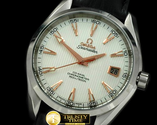 오메가 Aqua Terra Auto SS/LE White/RG Swiss 2836 -OMG0277A