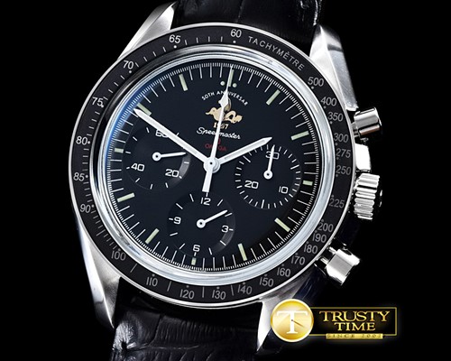 오메가 Speedmaster 50th Anni SS/LE Black Asia Venus 75 -OMG0449C