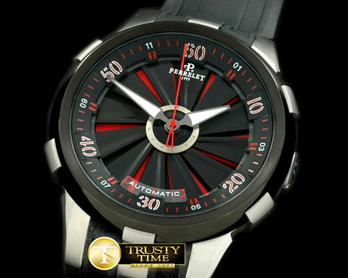 페르렛 Turbine XL SS/PVD/RU Blk/Red Asian 2813 Decorated -PER005