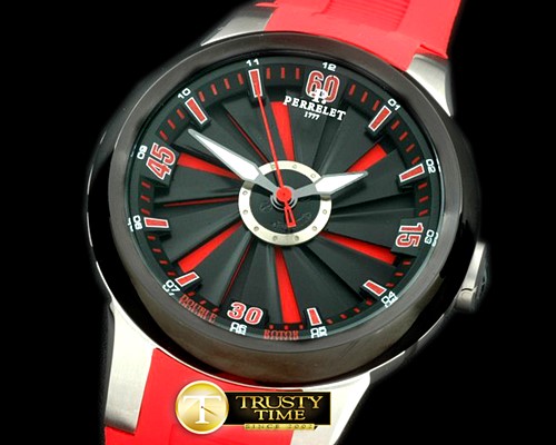 페르렛 Turbine XL SS/RU Black/Red Jap Quartz -PER017B