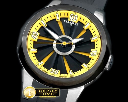 페르렛 Turbine XL SS/RU Black/Yellow Jap Quartz -PER019F