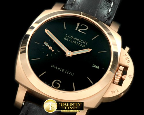 파네라이 Pam 393) 1950 3 Days Auto RG/LE Blk A7750 -PN393OLE