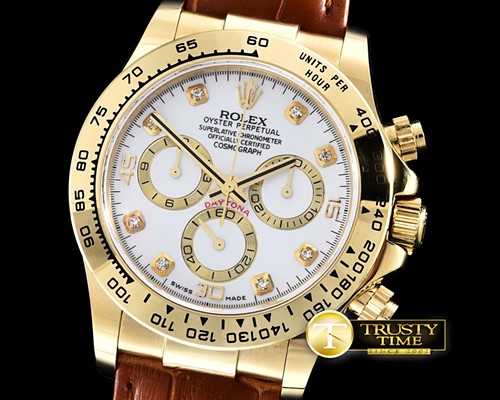 롤렉스 Daytona YG/LE White Dia BP Ult A7750 Mod 4130 -ROLDYT0179F