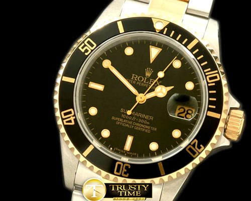 롤렉스 16613 Black SS/FG TT Sub Swiss 2824/3135 -ROLSUB103B