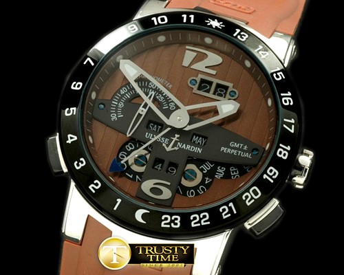 U-BOAT EL Toro SS/PVD/RU Brown Asian 2813 23J -UN042A