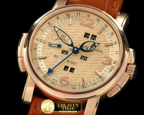 U-BOAT Perpetual Calendar RG/LE Gold Asian 2813 23J -UN044E