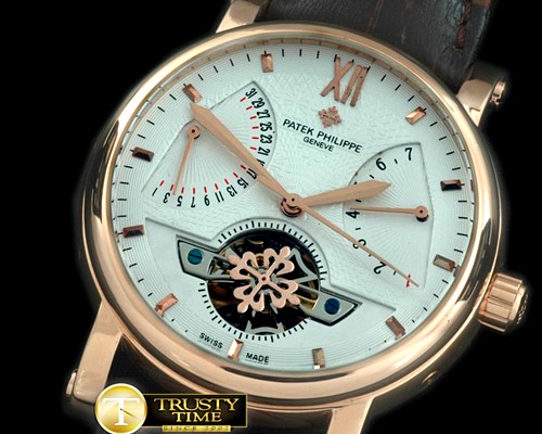 바쉐론콘스탄틴 Matle Tourbillon Calendar RG/LE White Asian Auto 2813 -VC070A