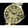 까르띠에 Ballon De Cartier Mid SS/SS White Swiss Eta 2671 -CAR0266