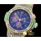 위블로 Big Bang Pop Art 38mm RG/LE Blue/Gn Bez/Case OS20 Qtz -HUB0346A