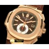 파텍필립 5980 Nautilis Chrono RG/LE Brown A7750 -PP0147A