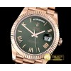 롤렉스 DayDate 228206 RG/RG Green Roman BP Swiss 2836 -RDD0195A